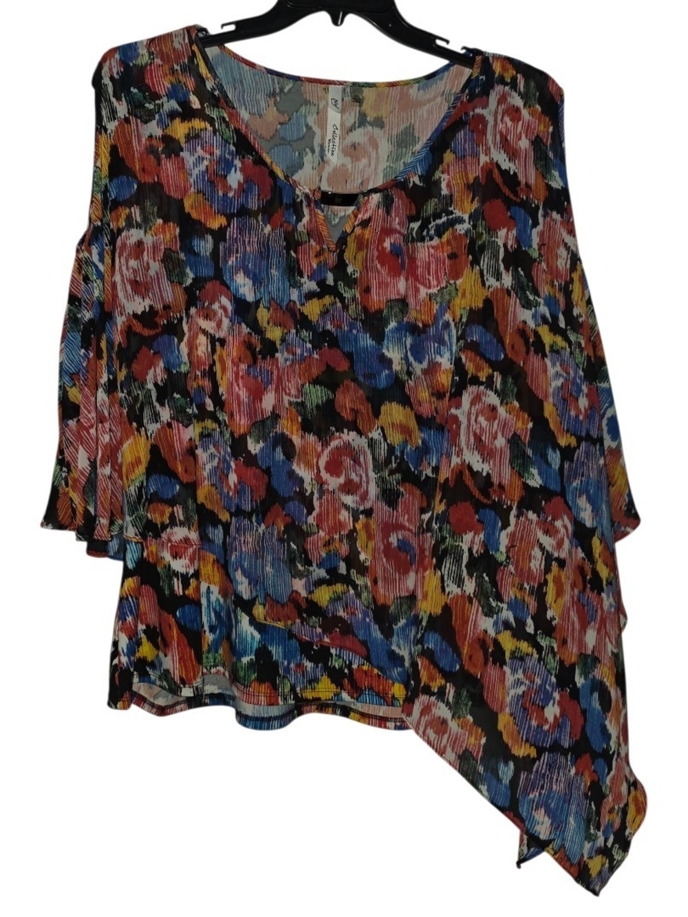 NY Collection Woman Colorful Blouse Size 3X